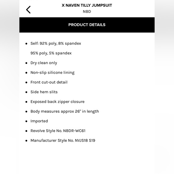 NWOT NBD Jumpsuit in Tropical Red - Picture 4 of 4